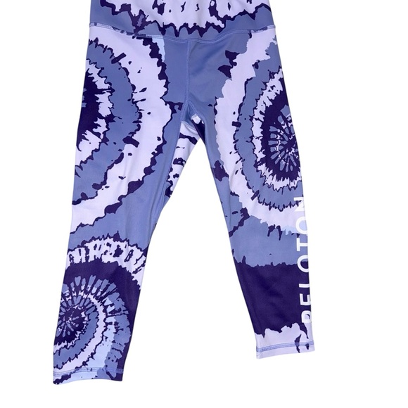 Kali Peloton Vibrant Purple and White Leggings Size Medium - Picture 2 of 8